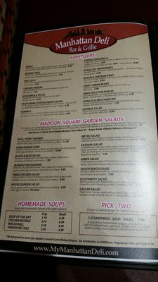Menu photo 7 Manhattan Deli Bar & Grille Willoughby, OH Menu photo 7 Manhattan Deli Bar & Grille Willoughby, OH