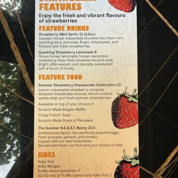 Yolks - Summer strawberry menu - Breakfast & Brunch Near Me - Vancouver, British Columbia Yolks - Summer strawberry menu - Breakfast & Brunch Near Me - Vancouver, British Columbia