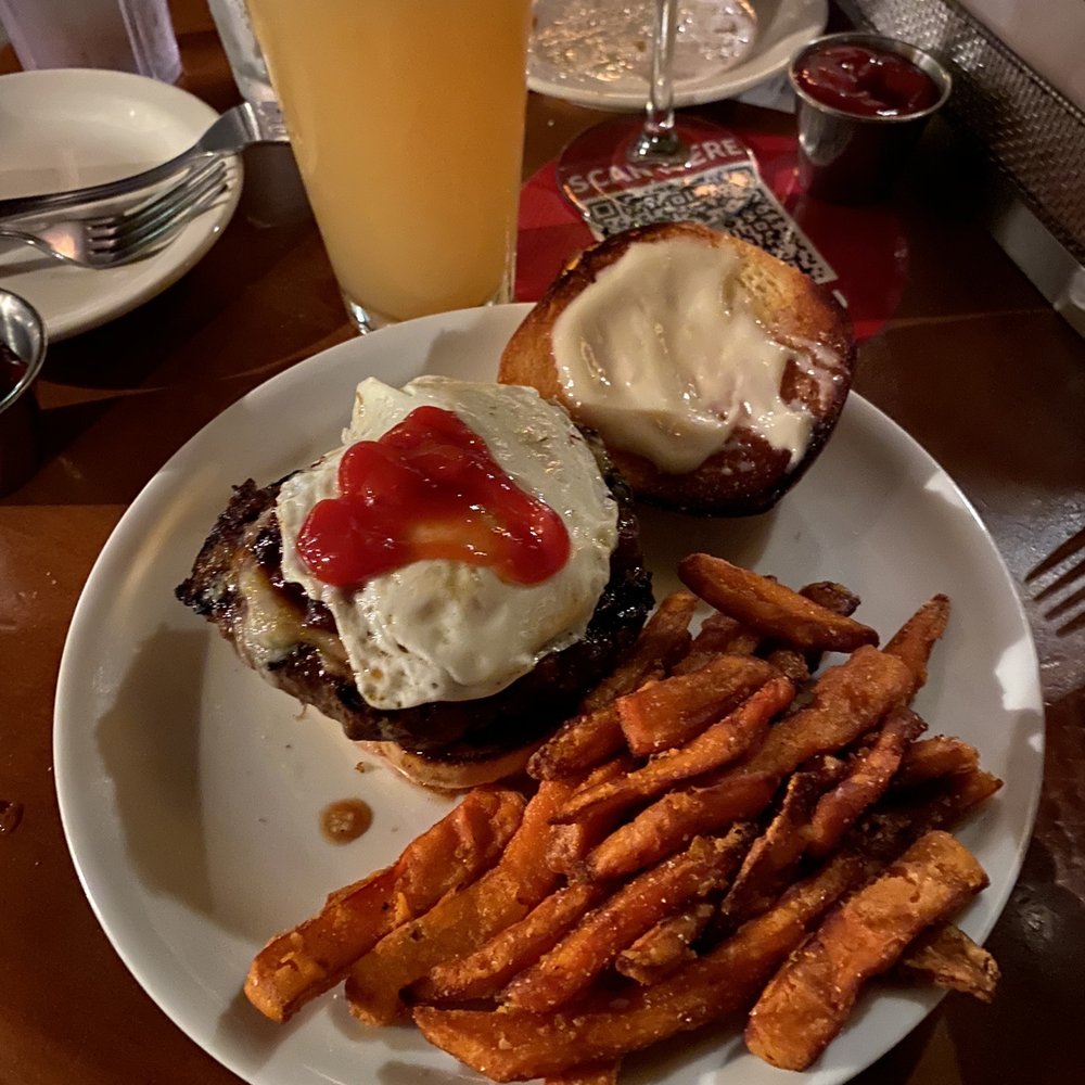 Red Mill Restaurant - "Champ" burger.  Burger by a champion chef! - American Near Me - Vergennes, Vermont