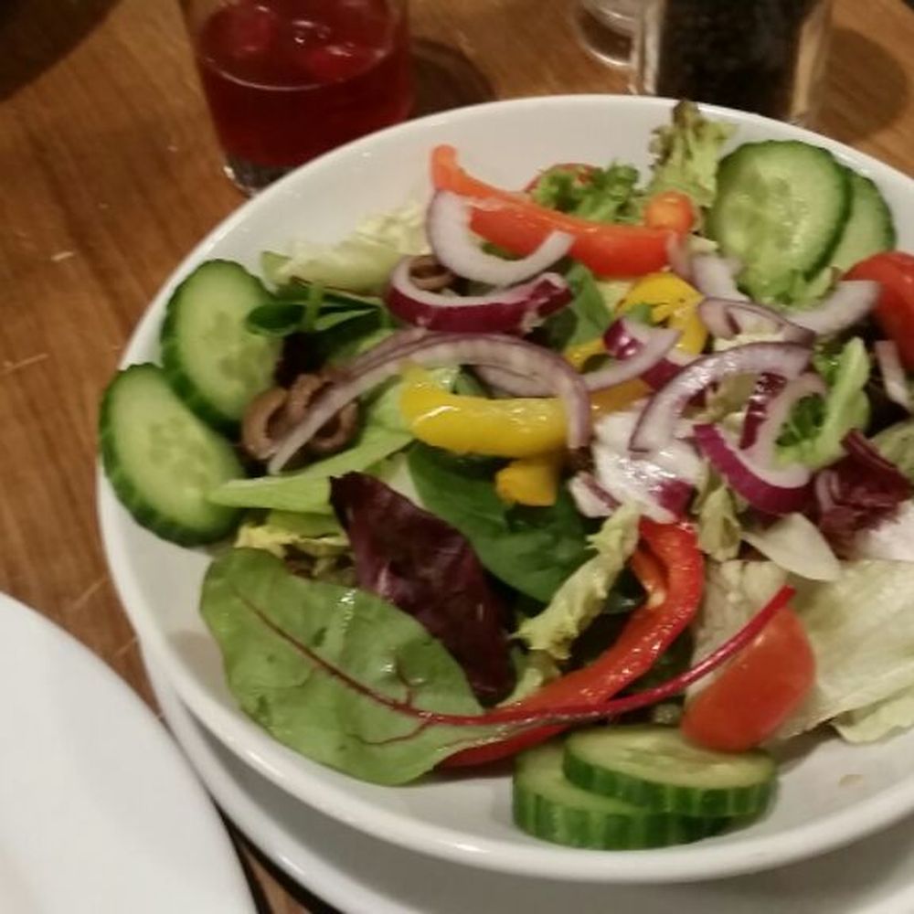 Prezzo - Side salad with sea bass - Italian Near Me - Redditch, WOR