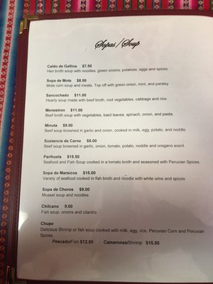 Menu photo 3 Las Tres Marias Dover, NJ