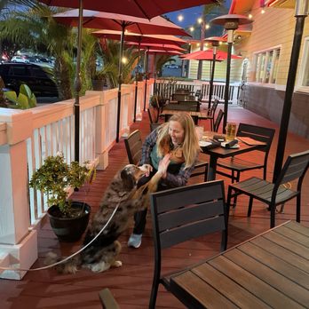 Outback Steakhouse - our dog giving my wife a high five - Steakhouses Near Me - Westminster, California Outback Steakhouse - our dog giving my wife a high five - Steakhouses Near Me - Westminster, California
