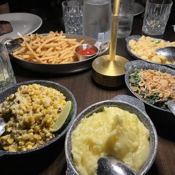 BLVD Steak - Chipotle-lime corn, mashed potato, creamed spinach, mac & cheese, shoestring fries - Steakhouses Near Me - Sherman Oaks, California BLVD Steak - Chipotle-lime corn, mashed potato, creamed spinach, mac & cheese, shoestring fries - Steakhouses Near Me - Sherman Oaks, California