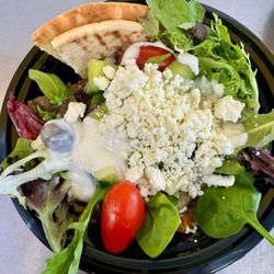 Arepas Caribbean food - Gyro bowl