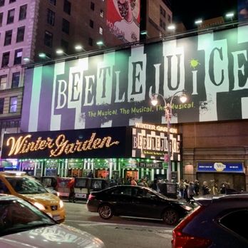 Beetlejuice on Broadway - Outside the theater Friday night - Performing Arts Near Me - New York, New York