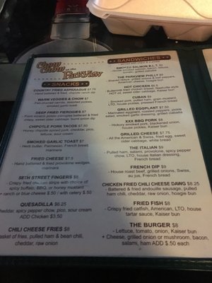 Menu photo 6 Parkview Nite Club Cleveland, OH Menu photo 6 Parkview Nite Club Cleveland, OH