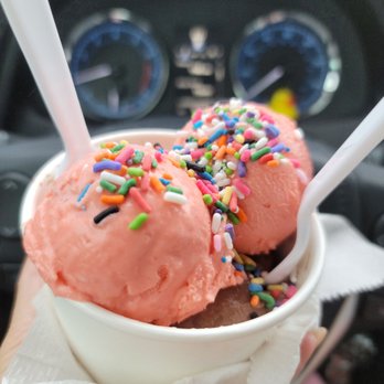 Smith's Homemade - Strawberry and chocolate with rainbow sprinkles - Ice Cream & Frozen Yogurt Near Me - Orlando, Florida Smith's Homemade - Strawberry and chocolate with rainbow sprinkles - Ice Cream & Frozen Yogurt Near Me - Orlando, Florida