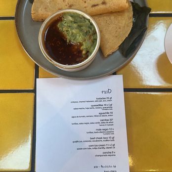 Bar Ni Modo - Quesadilla, the sauce with guacamole was amazing - Cocktail Bars Near Me - Riverside, California Bar Ni Modo - Quesadilla, the sauce with guacamole was amazing - Cocktail Bars Near Me - Riverside, California