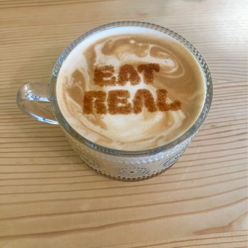 Eat Real Cafe - Vanilla latte - Cafes Near Me - Newhall, California