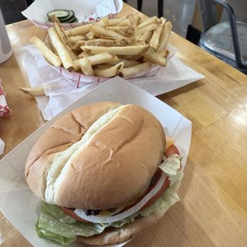 Happy Cow - My burger and fries - Burgers Near Me - Eugene, Oregon