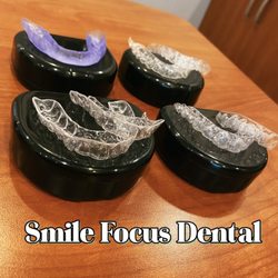 Clear braces, retainers, bleaching trays made in the office!