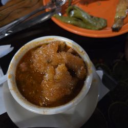 Carniceria Guanajuato - Chicharró, as it turned out, in sauce and beans
