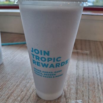 Tropical Smoothie Cafe - Peanut butter cup smoothie - Juice Bars & Smoothies Near Me - Hackensack, New Jersey