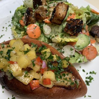 The Well - Cajun Shrimp Roll from the brunch menu. Substituted salad for chips. - Bars Near Me - Oakland, California