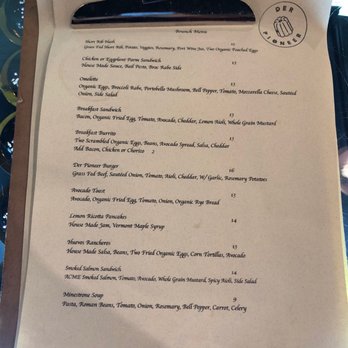 Der Pioneer - Menu 11/8/18 - Coffee & Tea Near Me - Brooklyn, New York Der Pioneer - Menu 11/8/18 - Coffee & Tea Near Me - Brooklyn, New York