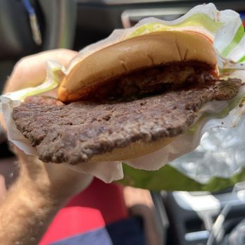 BurgerFi - This was the double bbq rodeo burger with no cheese that I received after 15 minutes and being charged extra. - Burgers Near Me - Dania Beach, Florida BurgerFi - This was the double bbq rodeo burger with no cheese that I received after 15 minutes and being charged extra. - Burgers Near Me - Dania Beach, Florida