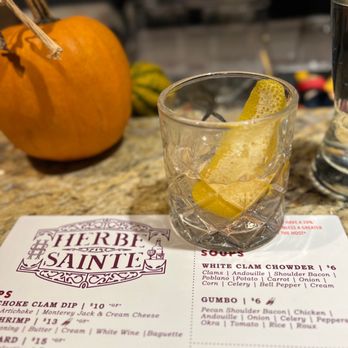 Herbe Sainte - Mezcal Old Fashioned - Cajun/Creole Near Me - Omaha, Nebraska Herbe Sainte - Mezcal Old Fashioned - Cajun/Creole Near Me - Omaha, Nebraska