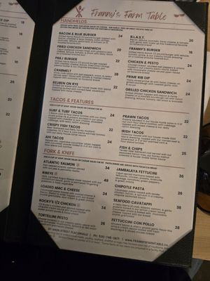 Menu photo 3 Franny's Farm Table Placerville, CA
