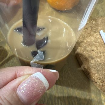 Bobaville - This is one of the pieces of hard, clear plastic I found in my boba drink - Coffee & Tea Near Me - Daly City, California