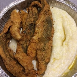Olympia Diner - "Fish and grits" to go!