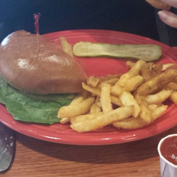 The Range Cafe - Half the burger & fries from the kids & seniors smaller options menu. - Mexican Near Me - Albuquerque, New Mexico