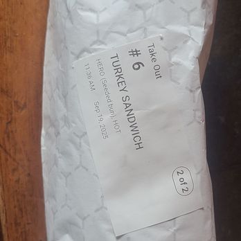 Holy Burger - Packaging of the turkey hero - Burgers Near Me - Piscataway, New Jersey