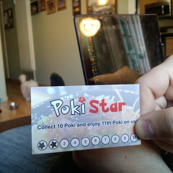 Poki Star - Collect 10 poki stars, get a free bowl. :) - Hawaiian Near Me - Huntington Beach, California Poki Star - Collect 10 poki stars, get a free bowl. :) - Hawaiian Near Me - Huntington Beach, California