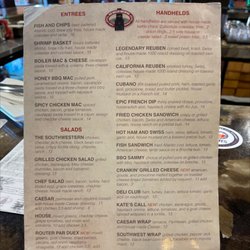Big Boiler Brewing - Menus