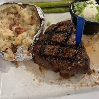 Back Alley - Sirloin, baked potato and asparagus! - Bowling Near Me - Bishop, California