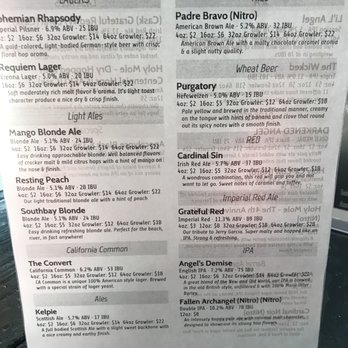Absolution Brewing Company - Menu - Breweries Near Me - Torrance, California