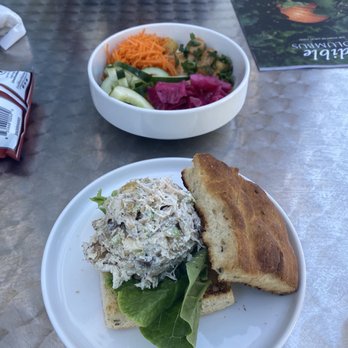 The Locust Table - Chicken salad sandwich and Thai Peanut Quinoa bowl - New American Near Me - Powell, Ohio