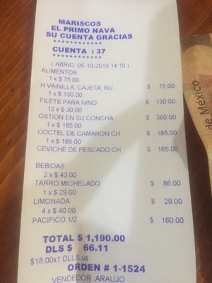 Menu photo 6 El Primo Nava Ensenada, BCN