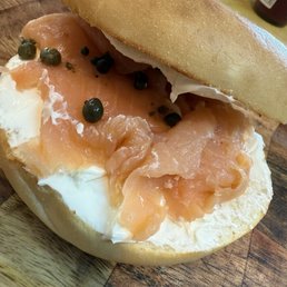 Salmon Sunrise Bagel