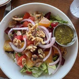 Beet and goat cheese salad.