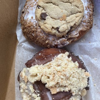 PVDonuts - Milk & Cookies and Salted Caramel Donuts - Donuts Near Me - Providence, Rhode Island