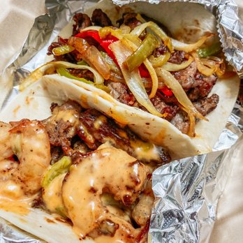 Luna's Tacos - The Caribbean and Beef Fajita tacos on flour - Tacos Near Me - Round Rock, Texas Luna's Tacos - The Caribbean and Beef Fajita tacos on flour - Tacos Near Me - Round Rock, Texas