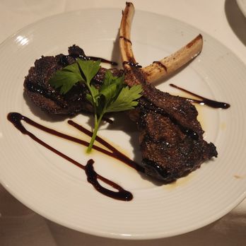 Eddie V's Prime Seafood - Appy - Lamb chops. I heard these were wonderful. - Seafood Near Me - Princeton, New Jersey