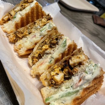 Eggmania Schaumburg - Chicken Masala Sandwich - Indian Near Me - Schaumburg, Illinois Eggmania Schaumburg - Chicken Masala Sandwich - Indian Near Me - Schaumburg, Illinois
