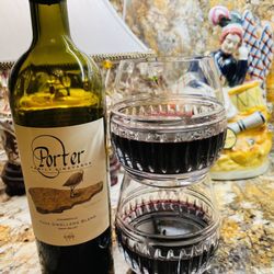 Home Goods - My beautiful, crystal stemless, wine glasses, I purchased at HomeGoods! Cheers!