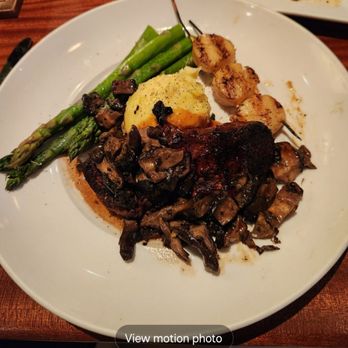 Seasons 52 - Filet with a side scallop skewer - New American Near Me - Costa Mesa, California