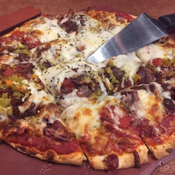 Flo & Santos - Marco's Italian Beef Pizza - Pizza Near Me - Chicago, Illinois Flo & Santos - Marco's Italian Beef Pizza - Pizza Near Me - Chicago, Illinois
