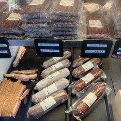 Mountain Valley Meat Service - Bacon and summer sausage.