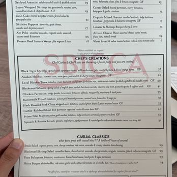 Sbicca Del Mar - Menu as of 8/15/23 - Wine Bars Near Me - Del Mar, California