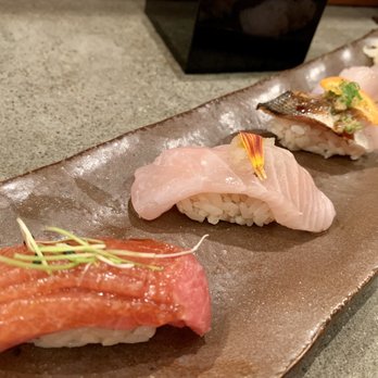 Delage - 2nd set of sushi - otoro, amber jack, baraccuta, tile fish - Japanese Near Me - Oakland, California Delage - 2nd set of sushi - otoro, amber jack, baraccuta, tile fish - Japanese Near Me - Oakland, California
