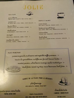 Menu photo 3 Jolie Restaurant Raleigh, NC Menu photo 3 Jolie Restaurant Raleigh, NC