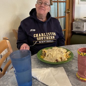 The Buttered Biscuit - Mom loved The Train Wreck Scramble - New American Near Me - Sumner, Washington The Buttered Biscuit - Mom loved The Train Wreck Scramble - New American Near Me - Sumner, Washington