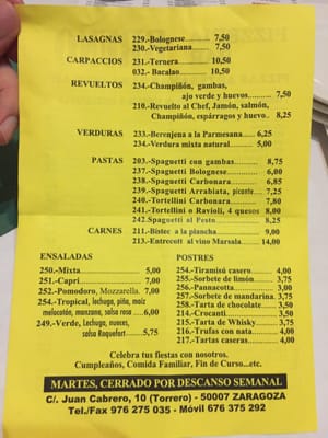 Menu photo 1 Bruno Zaragoza, Z Menu photo 1 Bruno Zaragoza, Z