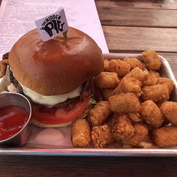 The Hidden Pig - The OG burger with tots - Burgers Near Me - Haverhill, Massachusetts
