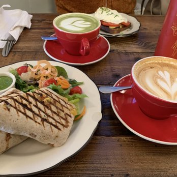 Slimak - Rancheros Burrito, Avocado Toast, Matcha and regular Latte. - Coffee & Tea Near Me - Brooklyn, New York Slimak - Rancheros Burrito, Avocado Toast, Matcha and regular Latte. - Coffee & Tea Near Me - Brooklyn, New York