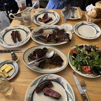 Peter Luger - Steak, and steak. Salad and bread - Steakhouses Near Me - Brooklyn, New York Peter Luger - Steak, and steak. Salad and bread - Steakhouses Near Me - Brooklyn, New York